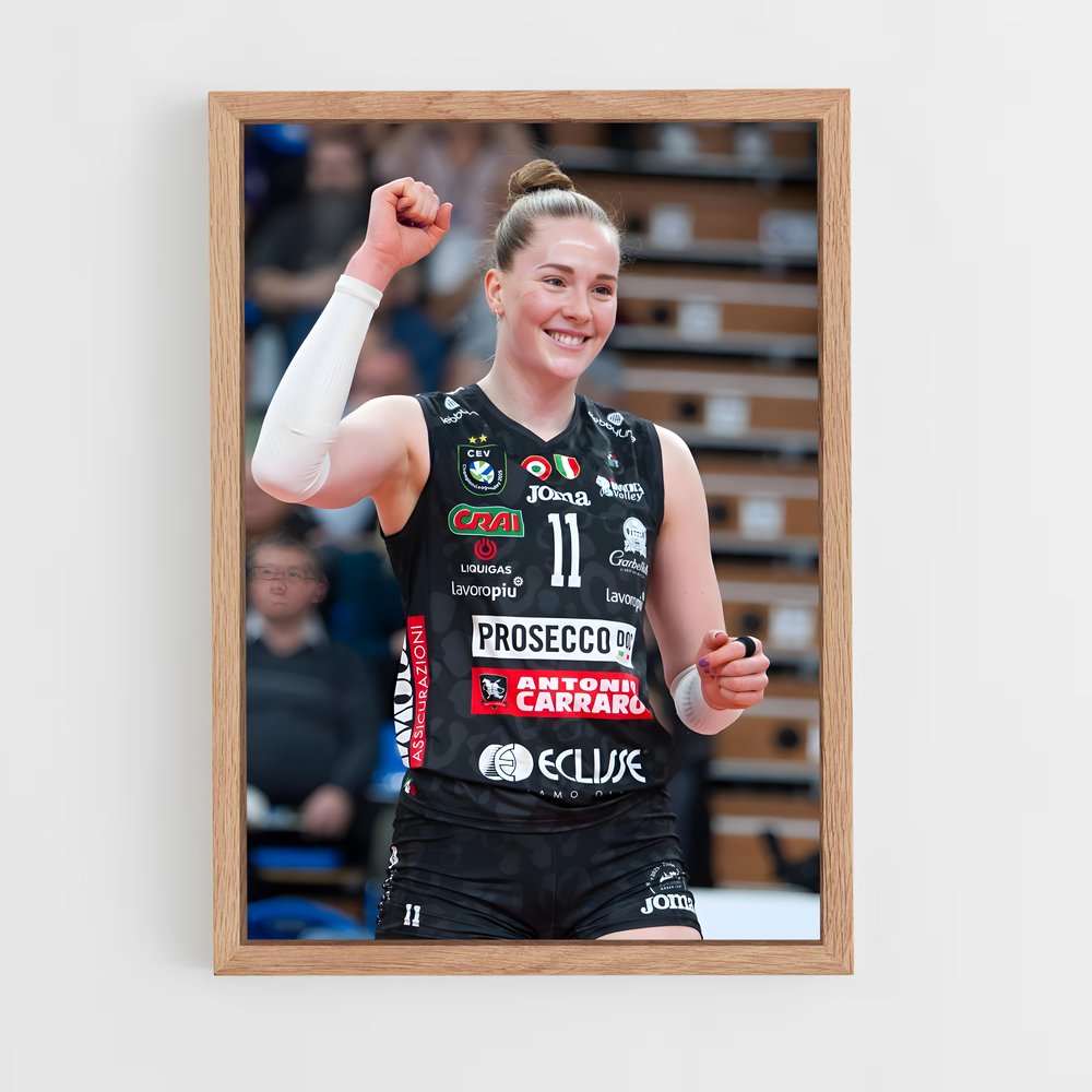 Poster Isabelle haak – affiche Volleyball (vue 4)